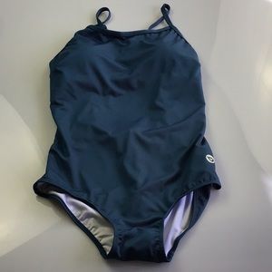 Baleaf women’s athletic one piece bodysuit blue size 38 pit 15.5” length 24”